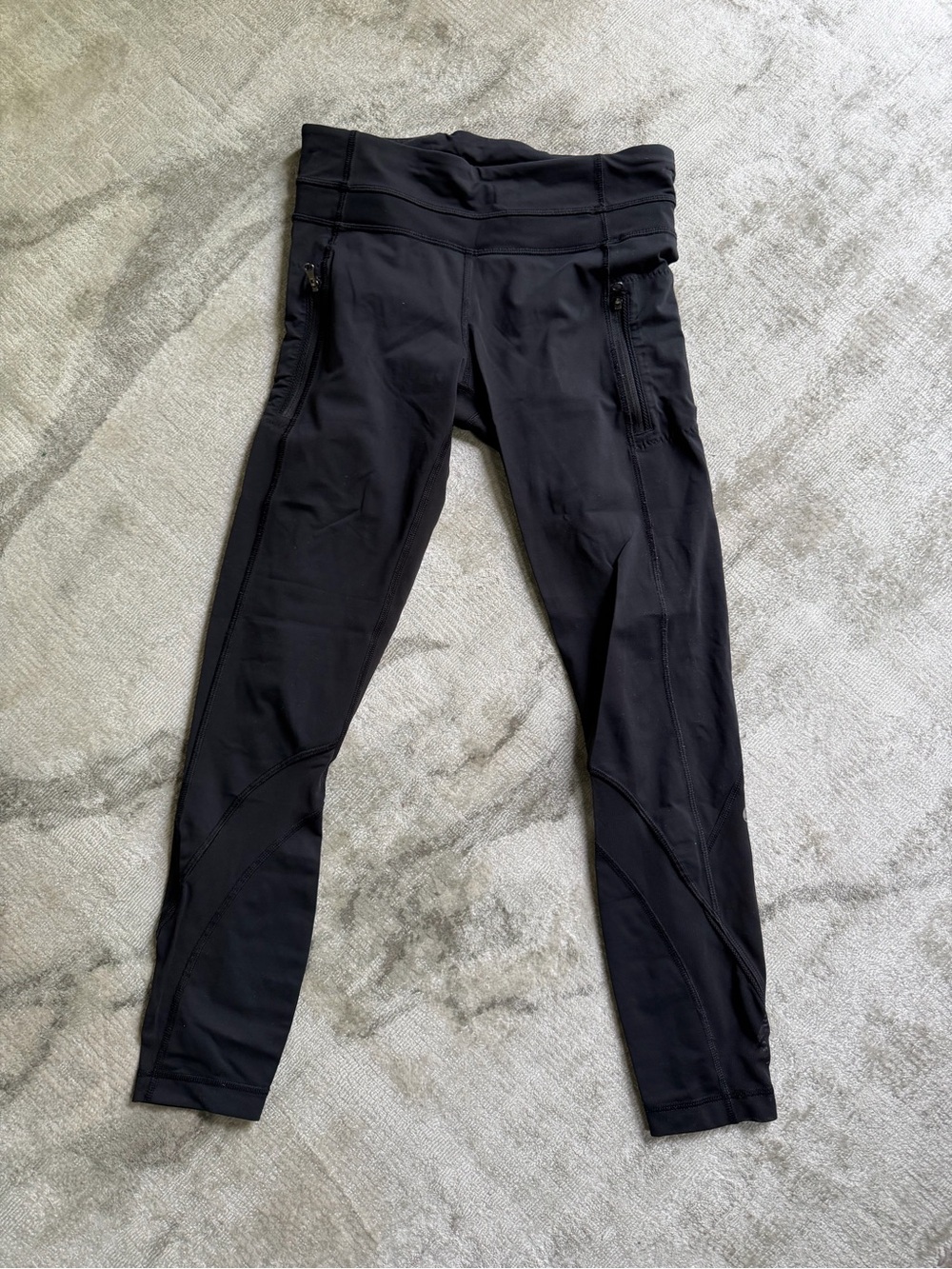 lululemon athletica Black Zip-Pocket Leggings